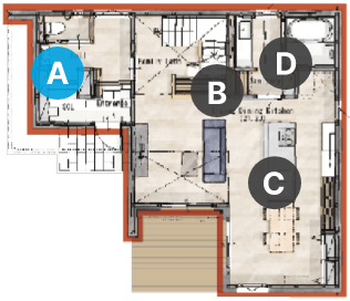 部屋の間取り　A